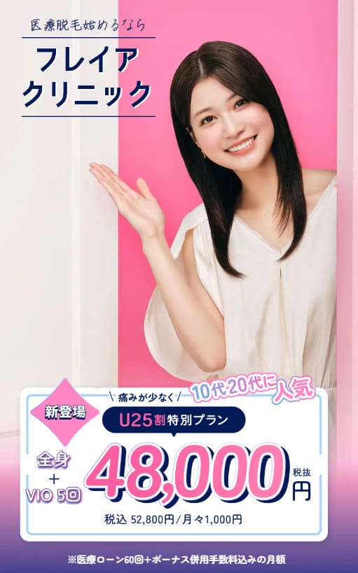 フレイアクリニック　U25割の画像2
