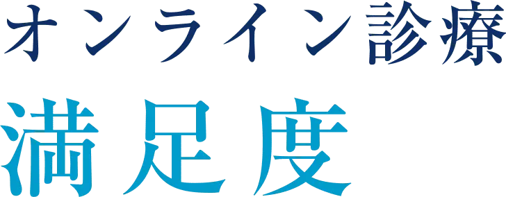 実際にご利用いただいたお客様の声 オンライン診療満足度