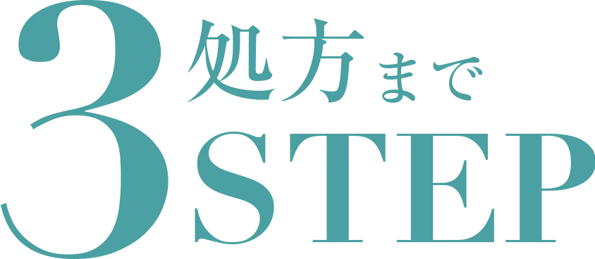3 STEP 処方まで