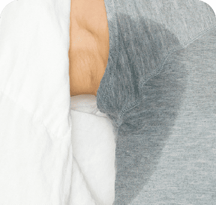 服の汗ジミが気になるときのイメージ